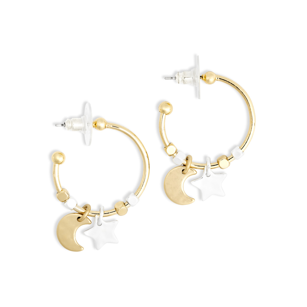 Giving Earrings - Moon and Stars