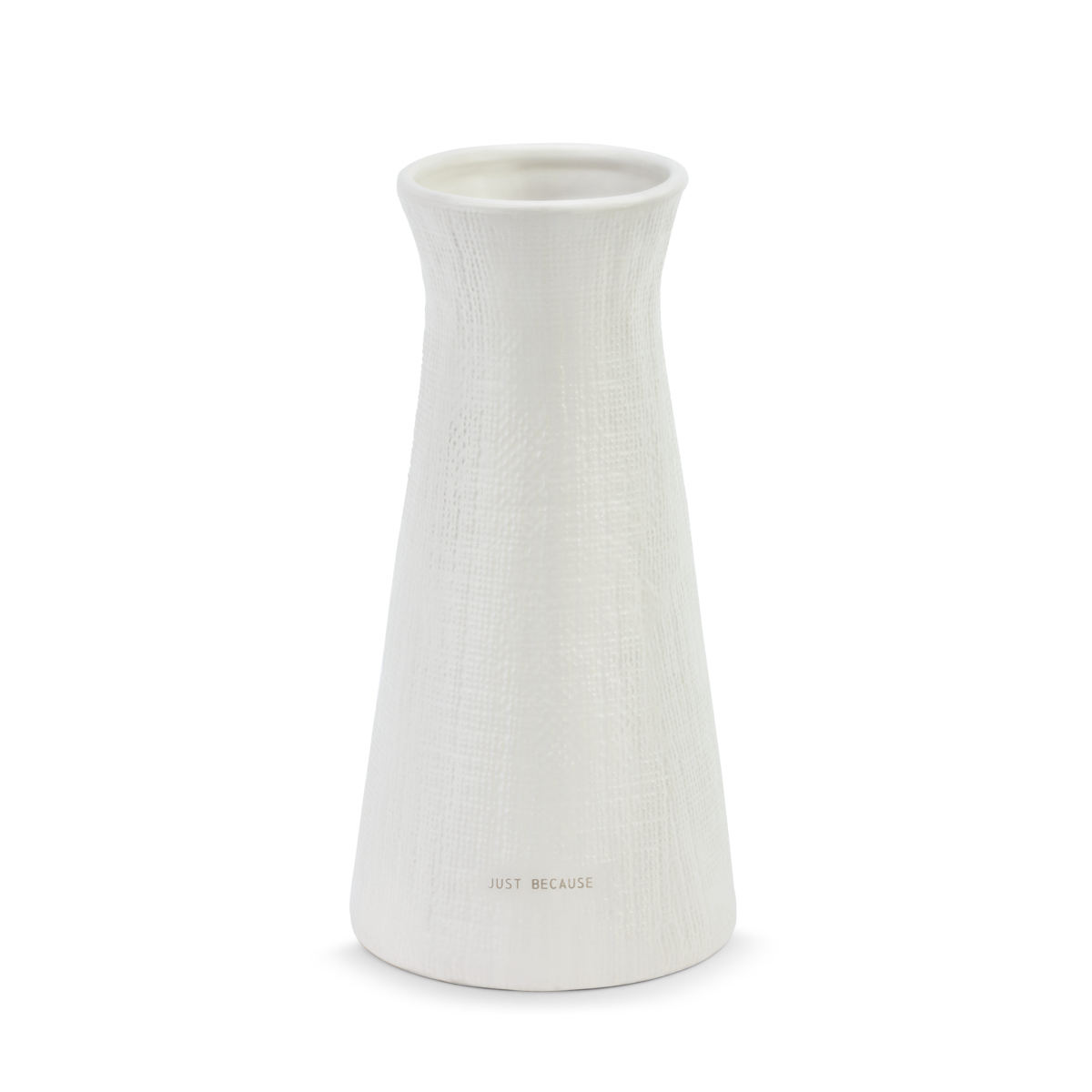Linen Texture Because Vase