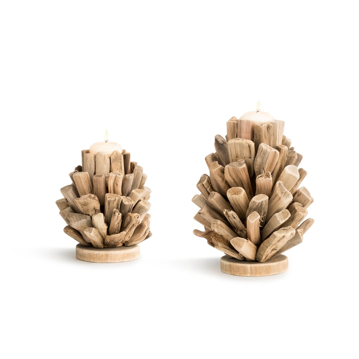 Driftwood Candleholders Set of 2 Driftwood Candleholders Set of 2