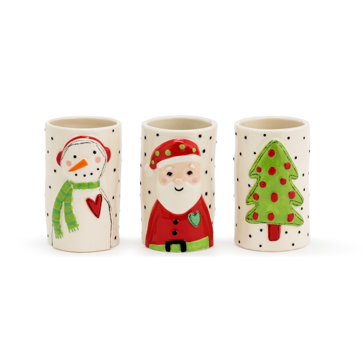 Christmas stoneware containers