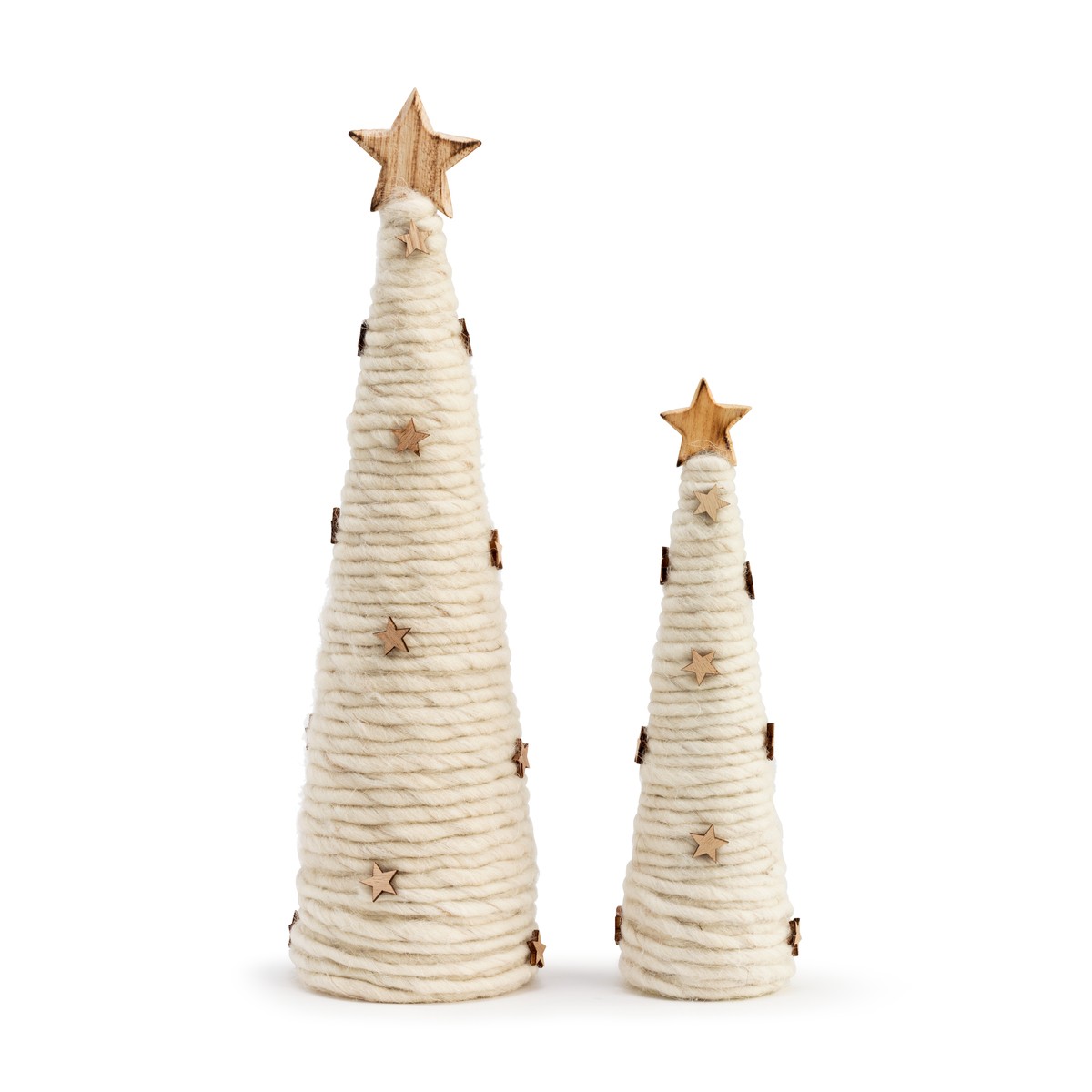 Wool Trees with Starts - Set of 2