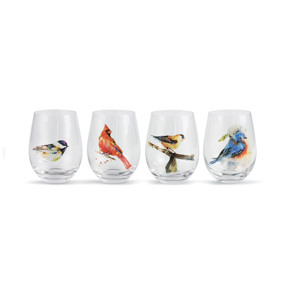 Songbird Stemless Glasses