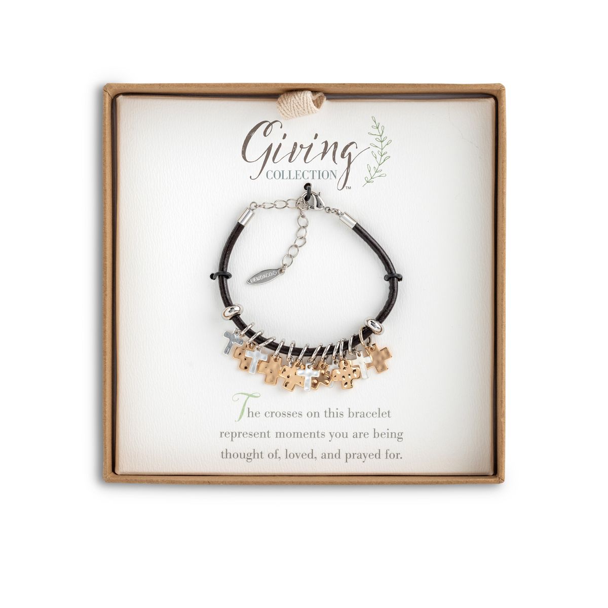 the giving collection cross bracelet