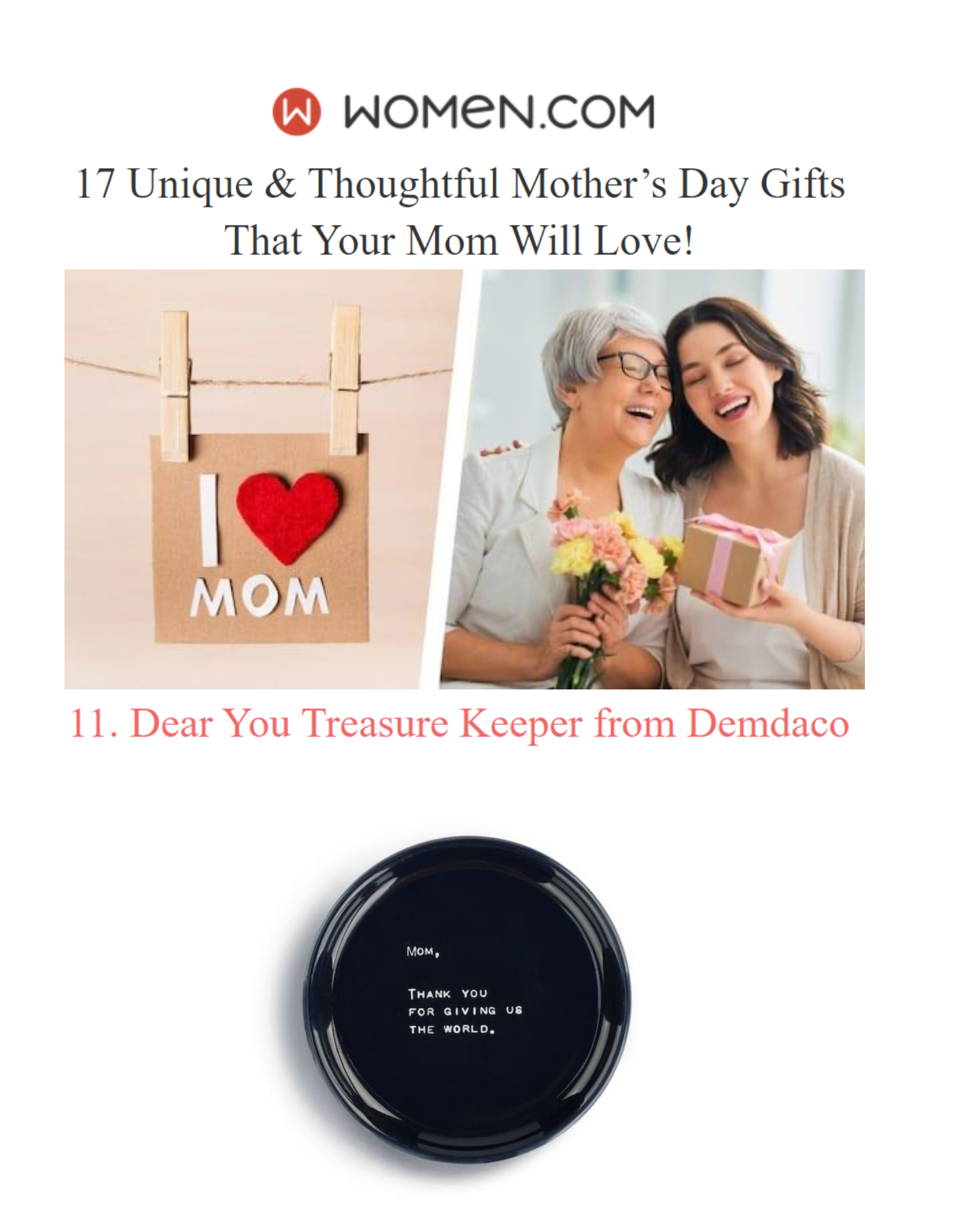 Mom Trinket Dish Mom Trinket Dish