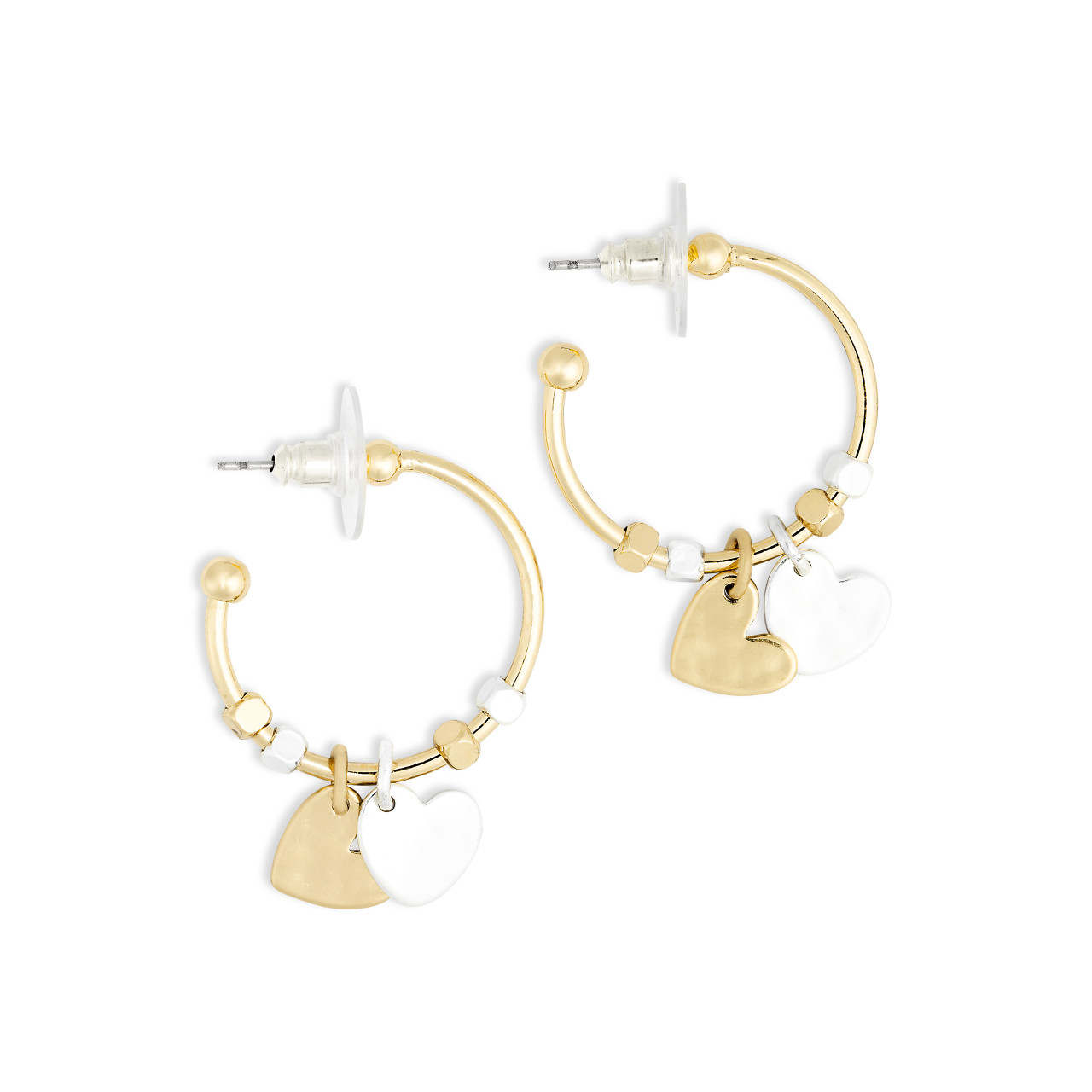 Giving Earrings - Double Heart